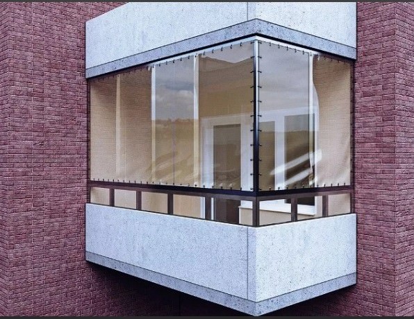Утепление балкона и лоджии прозрачной ПВХ плёнкой